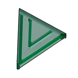 Glass Slanted Corner Roof (Inverted)